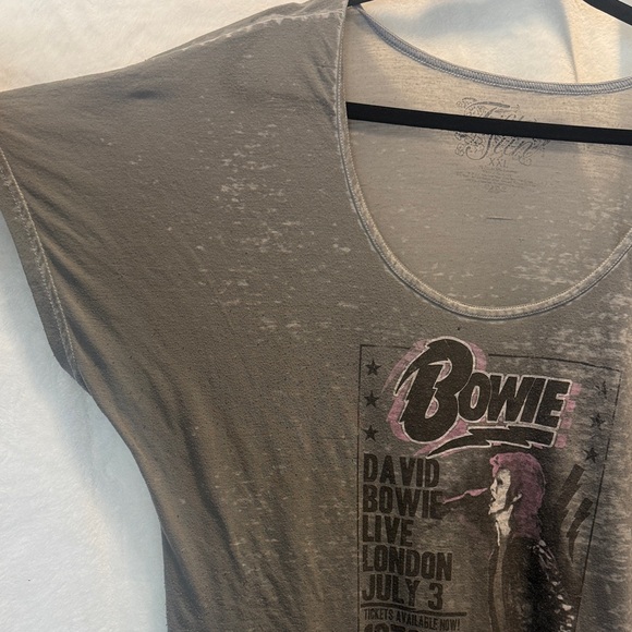 David Bowie Fifth Sun Burnout Graphic Tee | 1973 Hammersmith Odeon Vintage Style - Picture 9 of 9